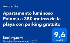 Apartamento luminoso Paloma a 350 metros de la playa con parking gratuito